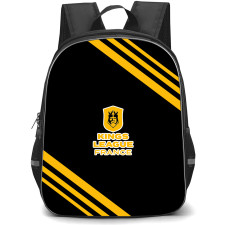Kings League France Logo Backpack School Bag StudentPack - Kings League France Large Logo With Stripe
