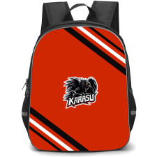 Karasu Backpack School Bag StudentPack - Karasu Large Logo With Stripe
