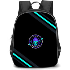 Los Aliens FC Backpack School Bag StudentPack - Los Aliens FC Large Logo With Stripe