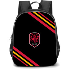 SBX Backpack School Bag StudentPack - SBX Large Logo With Stripe