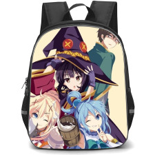KonoSuba Backpack StudentPack - Characters Minimalist Beige Background