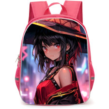 KonoSuba Megumin Backpack StudentPack - Megumin Fierced At Rain Illustration