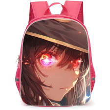 KonoSuba Megumin Backpack StudentPack - Megumin Flame Eyes Side Portrait