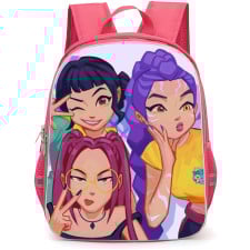 K-Pop Demon Hunters Backpack StudentPack - Character Portrait Illustration Huntrix