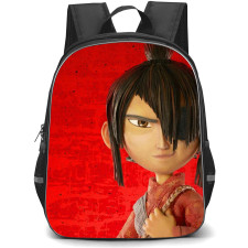 Kubo and the two strings Backpack StudentPack - Kubo Portrait Red Background
