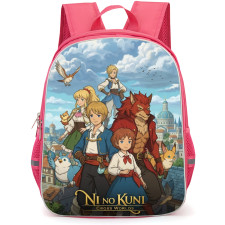 Ni No Kuni Backpack School Bag StudentPack - Ni No Kuni Characters Cross World Smiling Poster