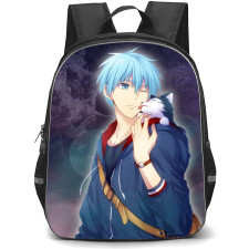 Kuroko's Basketball Kuroko Tetsuya Backpack StudentPack - Kuroko Tetsuya Playing With Dog Illustration