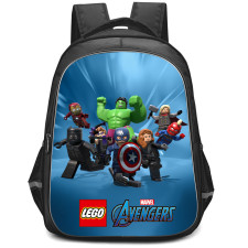 LEGO Marvel Avengers Backpack StudentPack - Avengers Assemble On Blue Background