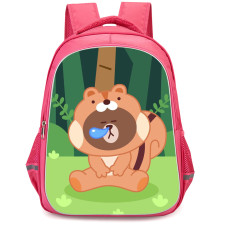 Lines Friends Brown Backpack StudentPack - Brown Sleeping Under A Tree Poster
