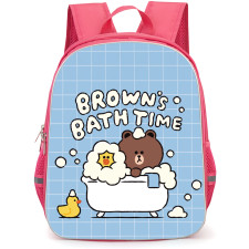 Lines Friends Backpack StudentPack - Lines Friends Brown's Bath Time Poster