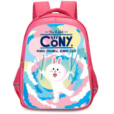 Lines Friends Cony Backpack StudentPack - Cony The Rabbit Always Cheerful Poster