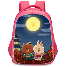 Lines Friends Backpack StudentPack - Lines Friends Happy Mid-Autumn Festival Poster
