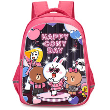Lines Friends Backpack StudentPack - Lines Friends Happy Cony Day Poster