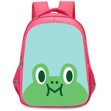 Lines Friends Leonard Backpack StudentPack - Leonard Half Face On Blue Background