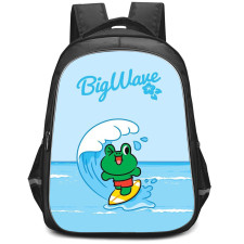 Lines Friends Leonard Backpack StudentPack - Leonard Skating On Big Wave Poster