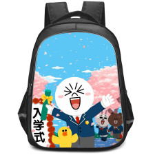 Lines Friends Moon Backpack StudentPack - Moon And Sally Graduation Day Poster