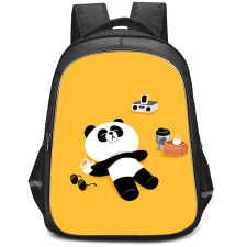 Lines Friends Pangyo Backpack StudentPack - Pangyo Laying On The Floor Yellow Background