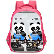 Lines Friends Pangyo Backpack StudentPack - Pangyo Taking Mirror Photo Before And After
