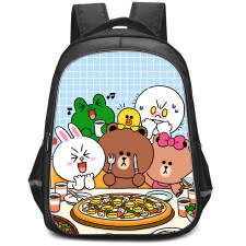 Lines Friends Backpack StudentPack - Lines Friends Pizza Party Poster