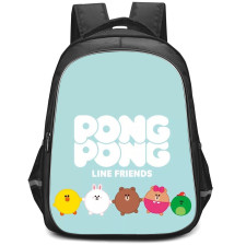 Lines Friends Backpack StudentPack - Lines Friends Pong Pong Poster