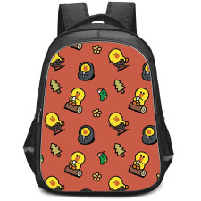 Lines Friends Sally Backpack StudentPack - Sally Pattern Art On Red Background