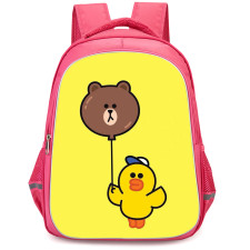 Lines Friends Sally Backpack StudentPack - Sally Spent Her Holiday Poster On Yellow Background