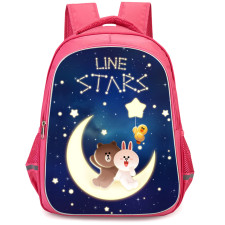 Lines Friends Backpack StudentPack - Lines Friends Stars Poster