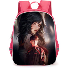 T1 Faker Backpack StudentPack - Faker Portrait Ahri Background