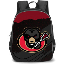 Ottawa Black Bears Backpack School Bag StudentPack - Logo Red And Black Grunge Background