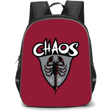 Carolina Chaos Backpack School Bag StudentPack - Logo Burgundy Background