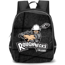 Calgary Roughnecks Backpack School Bag StudentPack - Logo Grunge Background