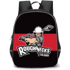 Calgary Roughnecks Backpack School Bag StudentPack - Logo Red And Black Background