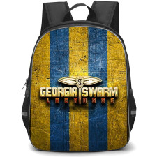 Georgia Swarm Backpack School Bag StudentPack - Logo Gold Stripe Background