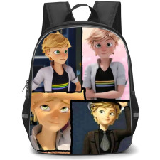 LadyBug Adrien Agreste School Backpack StudentPack - Adrien Agreste Smiling Collage