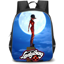 LadyBug School Backpack StudentPack - Lady Bug Portrait Night Sky Background