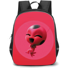 LadyBug Tikki School Backpack StudentPack - Tikki Smiling Portrait Pink Background