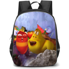 Larva Red Yellow Backpack StudentPack - Red Yellow Funny Faces