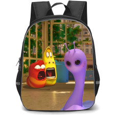 Larva Red Yellow Backpack StudentPack - Red Yellow Another Space Visit