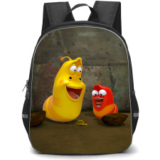 Larva Red Yellow Backpack StudentPack - Red Yellow With Walnuts