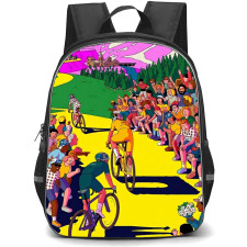 Le Tour De France Backpack School Bag StudentPack - Le Tour De France 2026 Official Illustration Art Poster