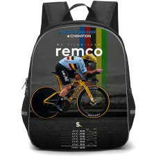 Le Tour De France Remco Evenepoel Backpack School Bag StudentPack - Remco Evenepoel Record Breaker Champion Poster