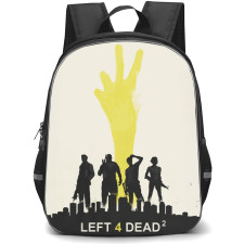 Left 4 Dead Backpack School Bag StudentPack - Left 4 Dead Game Silhouette Art Poster