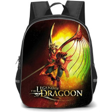 The Legend of Dragoon Dart Feld Backpack School Bag StudentPack - Dart Feld Flying Game Portrait Poster