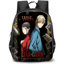 Liar Game Backpack School Bag StudentPack - Kanzaki Nao And Akiyama Shinichi Trust Doubt Poster