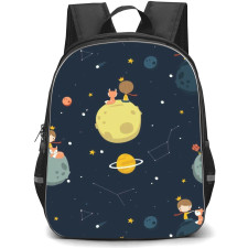 Little Prince School Backpack StudentPack - The Little Prince and Fox Pattern Art
