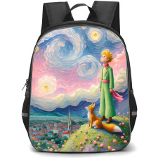 Little Prince School Backpack StudentPack - The Little Prince and Fox Watercolor Art
