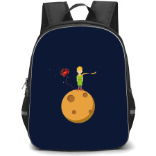 Little Prince School Backpack StudentPack - The Little Prince Standing On Moon Illustration Sticker
