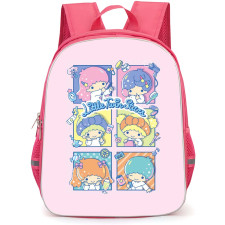 Little Twin Stars Sanrio Backpack School Bag StudentPack - Little Twin Stars Sanrio Different Moods Series Collage Poster
