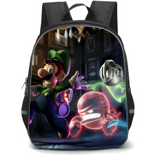 Luigi's Mansion Backpack StudentPack - Luigi's Mansion Chased by Ghost 3d Art