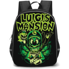 Luigi's Mansion Backpack StudentPack - Luigi Mansion Green Monochrome